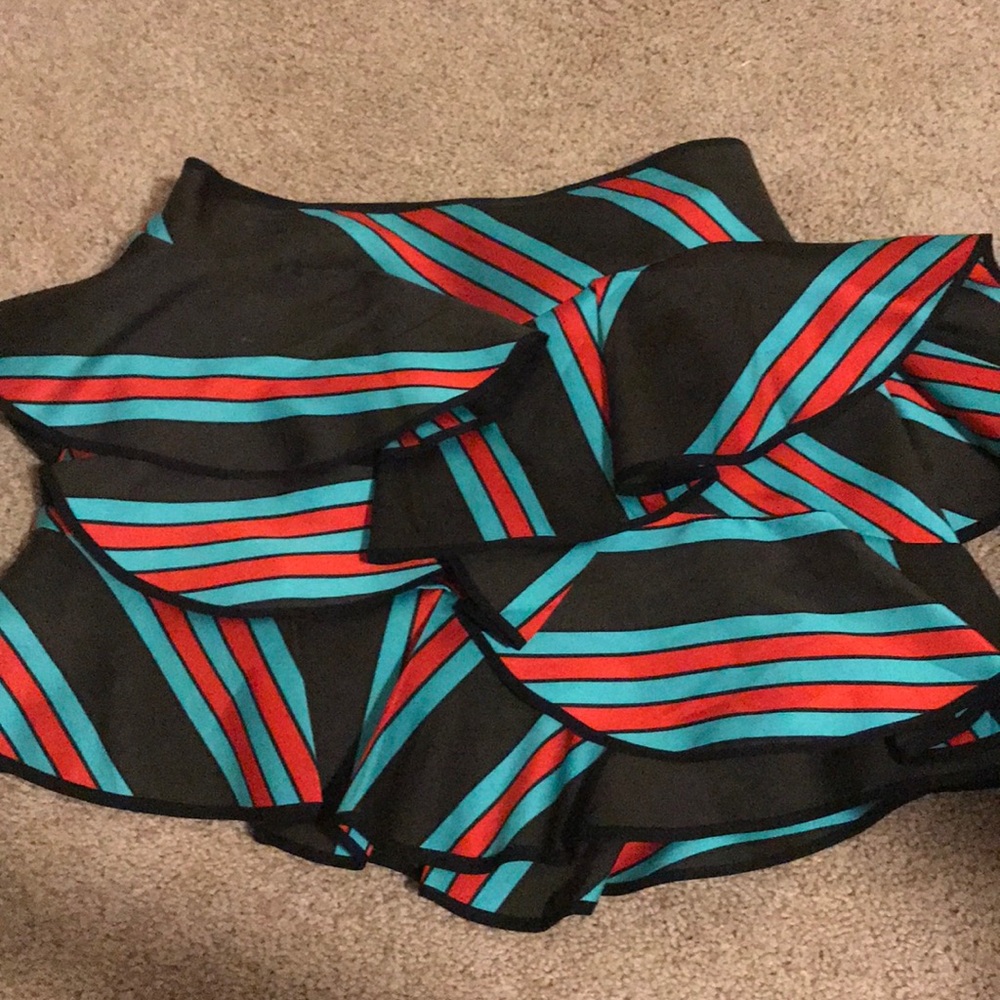 Cynthia Rowley Silk Ruffle Skirt